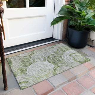 Piper Looms Chantille Geometric ACN1750 Aloe Machine Washable Area Rug Scatter Outdoor Lifestyle Image Feature