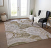 Piper Looms Chantille Geometric ACN1750 Brown Machine Washable Area Rug Lifestyle Image Feature