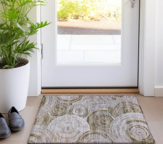 Piper Looms Chantille Geometric ACN1750 Brown Machine Washable Area Rug Scatter Lifestyle Image Feature