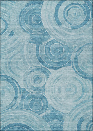 Piper Looms Chantille Geometric ACN1750 Denim Machine Washable Area Rug main image