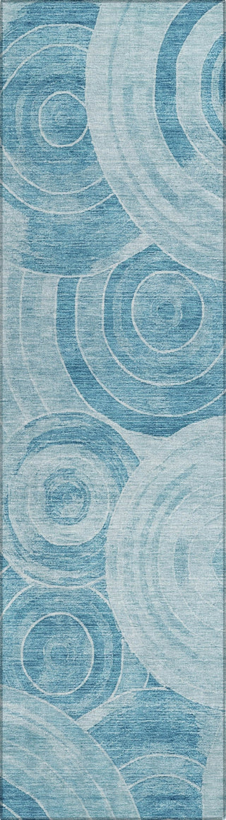 Piper Looms Chantille Geometric ACN1750 Denim Machine Washable Area Rug Runner Main Image