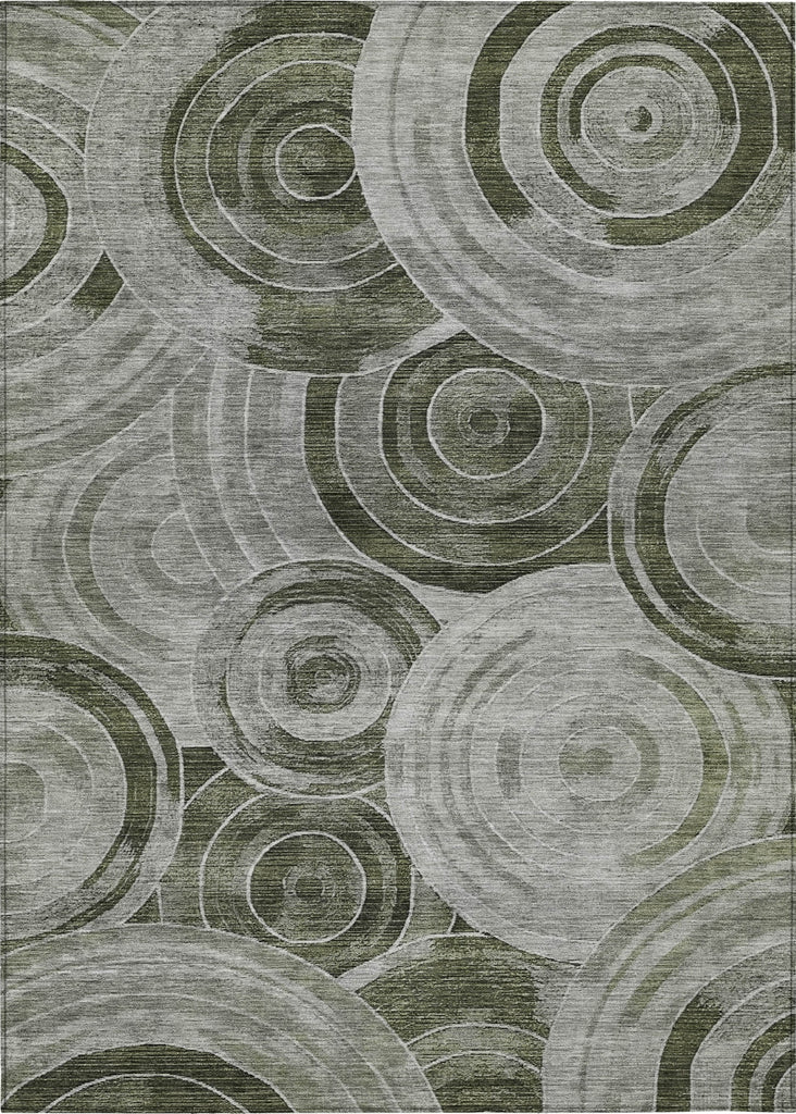 Piper Looms Chantille Geometric ACN1750 Taupe Machine Washable Area Rug main image