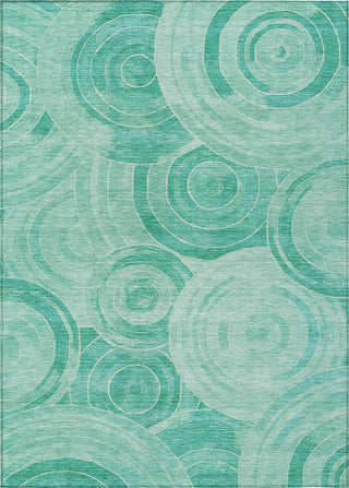 Piper Looms Chantille Geometric ACN1750 Teal Machine Washable Area Rug main image