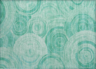 Piper Looms Chantille Geometric ACN1750 Teal Machine Washable Area Rug Scatter Main Image
