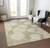 Piper Looms Chantille Geometric ACN1751 Tan Machine Washable Area Rug Lifestyle Image Feature