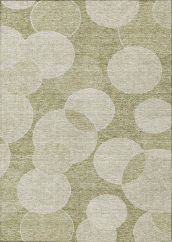 Piper Looms Chantille Geometric ACN1751 Tan Machine Washable Area Rug main image