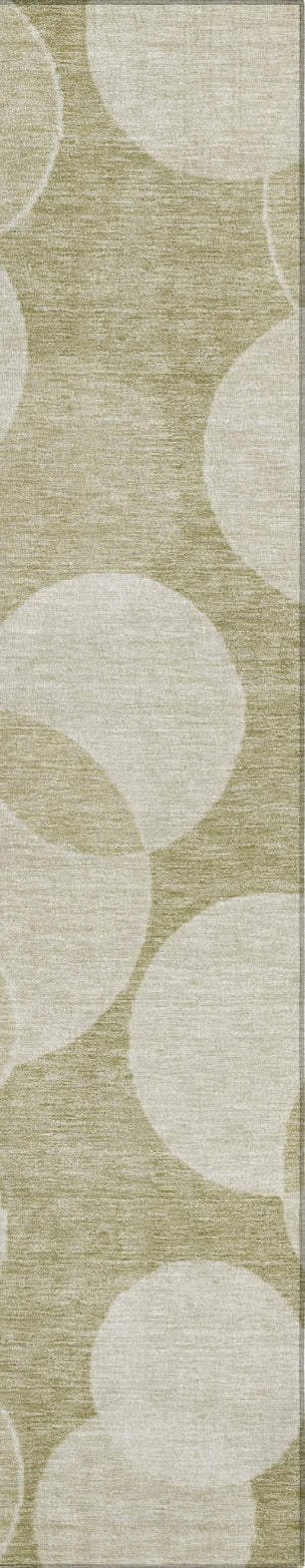 Piper Looms Chantille Geometric ACN1751 Tan Machine Washable Area Rug Runner Main Image