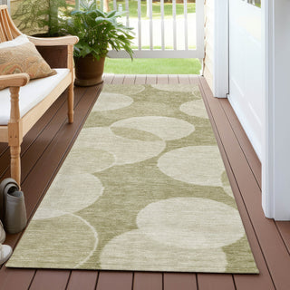 Piper Looms Chantille Geometric ACN1751 Tan Machine Washable Area Rug Runner Outdoor Lifestyle Image Feature