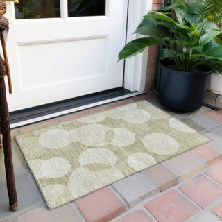 Piper Looms Chantille Geometric ACN1751 Tan Machine Washable Area Rug Scatter Outdoor Lifestyle Image Feature