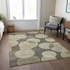 Piper Looms Chantille Geometric ACN1751 Taupe Machine Washable Area Rug Lifestyle Image Feature