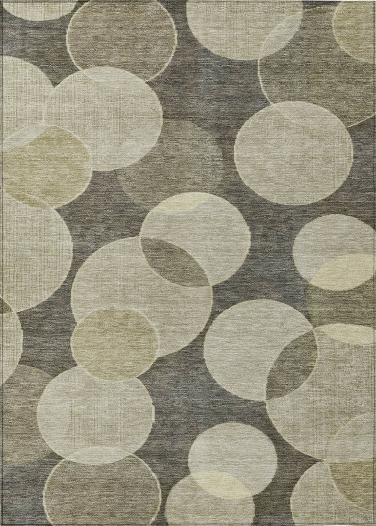 Piper Looms Chantille Geometric ACN1751 Taupe Machine Washable Area Rug main image