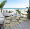 Piper Looms Chantille Geometric ACN1751 Taupe Machine Washable Area Rug Outdoor Lifestyle Image Feature