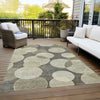 Piper Looms Chantille Geometric ACN1751 Taupe Machine Washable Area Rug Outdoor Lifestyle Image Feature