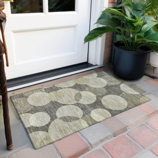 Piper Looms Chantille Geometric ACN1751 Taupe Machine Washable Area Rug Scatter Outdoor Lifestyle Image Feature
