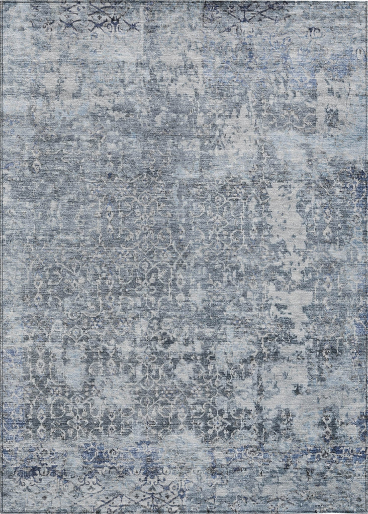 Piper Looms Chantille Lattice ACN1752 Denim Machine Washable Area Rug main image