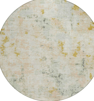 Piper Looms Chantille Modern ACN1753 Beige Machine Washable Area Rug Round Main Image