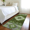 Piper Looms Chantille Tribal ACN1754 Olive Machine Washable Area Rug Runner Lifestyle Image Feature