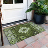 Piper Looms Chantille Tribal ACN1754 Olive Machine Washable Area Rug Scatter Outdoor Lifestyle Image Feature