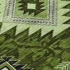 Piper Looms Chantille Tribal ACN1754 Olive Machine Washable Area Rug Swatch Image