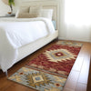Piper Looms Chantille Tribal ACN1754 Paprika Machine Washable Area Rug Runner Lifestyle Image Feature