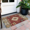 Piper Looms Chantille Tribal ACN1754 Paprika Machine Washable Area Rug Scatter Outdoor Lifestyle Image Feature