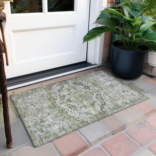 Piper Looms Chantille Border ACN1755 Aloe Machine Washable Area Rug Scatter Outdoor Lifestyle Image Feature
