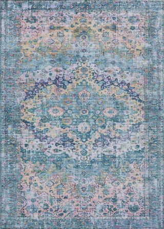 Piper Looms Chantille Border ACN1755 Denim Machine Washable Area Rug main image