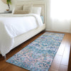Piper Looms Chantille Border ACN1755 Denim Machine Washable Area Rug Runner Lifestyle Image Feature