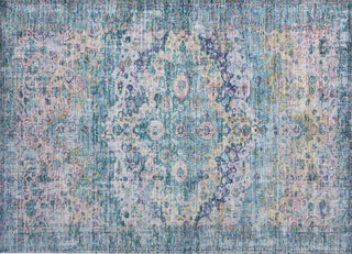 Piper Looms Chantille Border ACN1755 Denim Machine Washable Area Rug Scatter Main Image