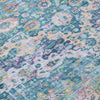 Piper Looms Chantille Border ACN1755 Denim Machine Washable Area Rug Swatch Image