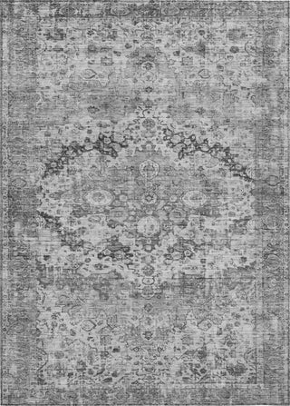 Piper Looms Chantille Border ACN1755 Gray Machine Washable Area Rug main image