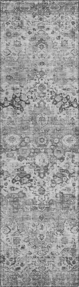 Piper Looms Chantille Border ACN1755 Gray Machine Washable Area Rug Runner Main Image