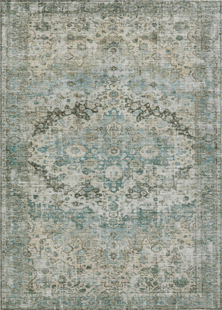 Piper Looms Chantille Border ACN1755 Sage Machine Washable Area Rug main image