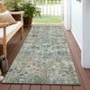 Piper Looms Chantille Border ACN1755 Sage Machine Washable Area Rug Runner Outdoor Lifestyle Image Feature