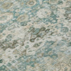 Piper Looms Chantille Border ACN1755 Sage Machine Washable Area Rug Swatch Image
