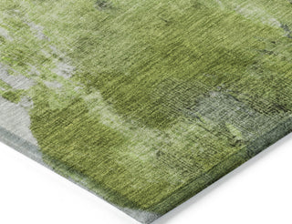 Piper Looms Chantille Modern ACN1756 Aloe Machine Washable Area Rug Corner Image