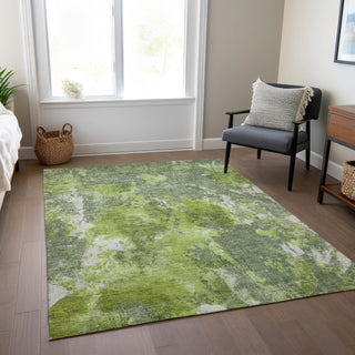 Piper Looms Chantille Modern ACN1756 Aloe Machine Washable Area Rug Lifestyle Image Feature