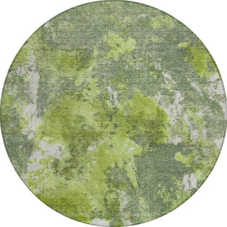 Piper Looms Chantille Modern ACN1756 Aloe Machine Washable Area Rug Round Main Image