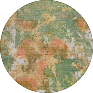 Piper Looms Chantille Modern ACN1756 Fern Machine Washable Area Rug Round Main Image