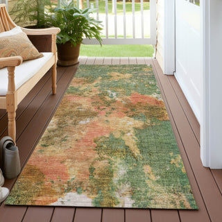 Piper Looms Chantille Modern ACN1756 Fern Machine Washable Area Rug Runner Outdoor Lifestyle Image Feature