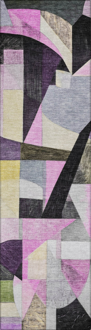 Piper Looms Chantille Abstract ACN1757 Purple Machine Washable Area Rug Runner Main Image