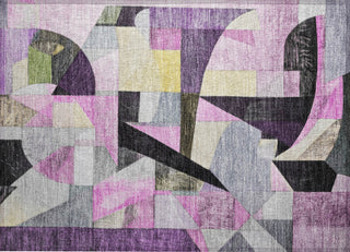Piper Looms Chantille Abstract ACN1757 Purple Machine Washable Area Rug Scatter Main Image