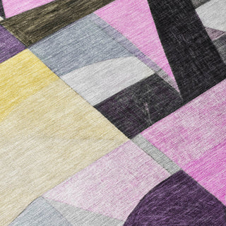 Piper Looms Chantille Abstract ACN1757 Purple Machine Washable Area Rug Swatch Image