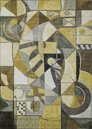 Piper Looms Chantille Abstract ACN1758 Brown Machine Washable Area Rug main image