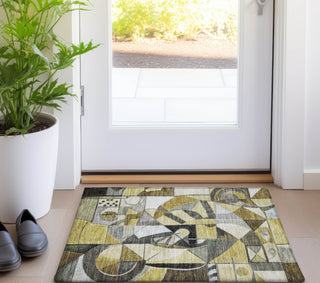 Piper Looms Chantille Abstract ACN1758 Brown Machine Washable Area Rug Scatter Lifestyle Image Feature