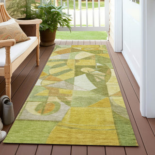 Piper Looms Chantille Abstract ACN1758 Fern Machine Washable Area Rug Runner Outdoor Lifestyle Image Feature