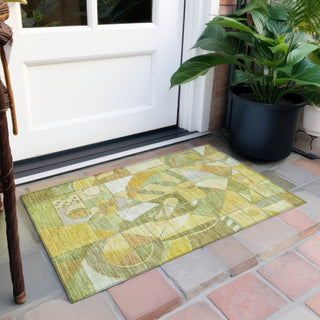 Piper Looms Chantille Abstract ACN1758 Fern Machine Washable Area Rug Scatter Outdoor Lifestyle Image Feature