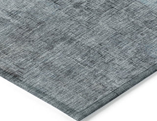 Piper Looms Chantille Modern ACN1759 Blue Machine Washable Area Rug Corner Image