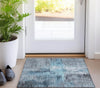Piper Looms Chantille Modern ACN1759 Blue Machine Washable Area Rug Scatter Lifestyle Image Feature