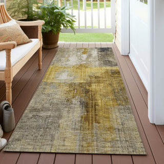 Piper Looms Chantille Modern ACN1759 Granite Machine Washable Area Rug Runner Outdoor Lifestyle Image Feature
